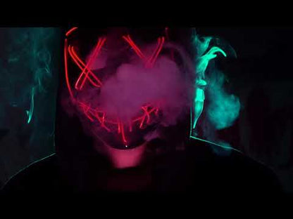 Maska pro dospělé s červenou světelnou LED diodou