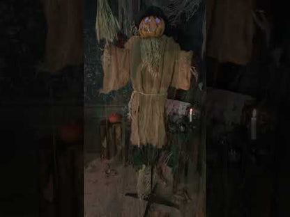 Décoration animée Citrouille maléfique 190 cm