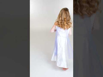 Klasický bílý dívčí kostým Elsa Sněhová královna 2