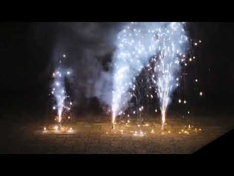 3 Fontaines scintillantes mini Vésuve® 25 sec