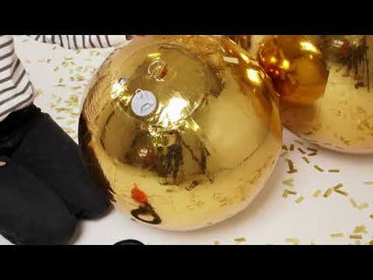 Ballon géant boule miroir iridescente 200 cm