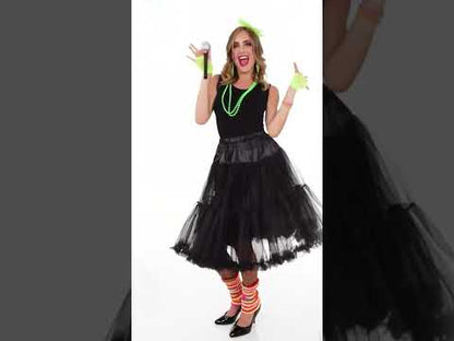 Černá tylová spodnička 65 cm