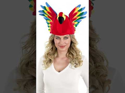 Chapeau perroquet multicolore adulte