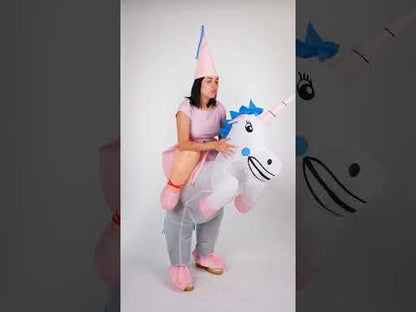 Déguisement licorne gonflable adulte