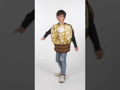 Dětský zlatý kostým bonbónů