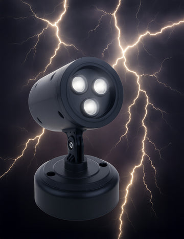 Blitzprojektor mit Donnertönnen