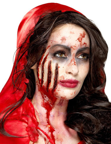 Řezné rány z latexové protézy pro dospělé na Halloween