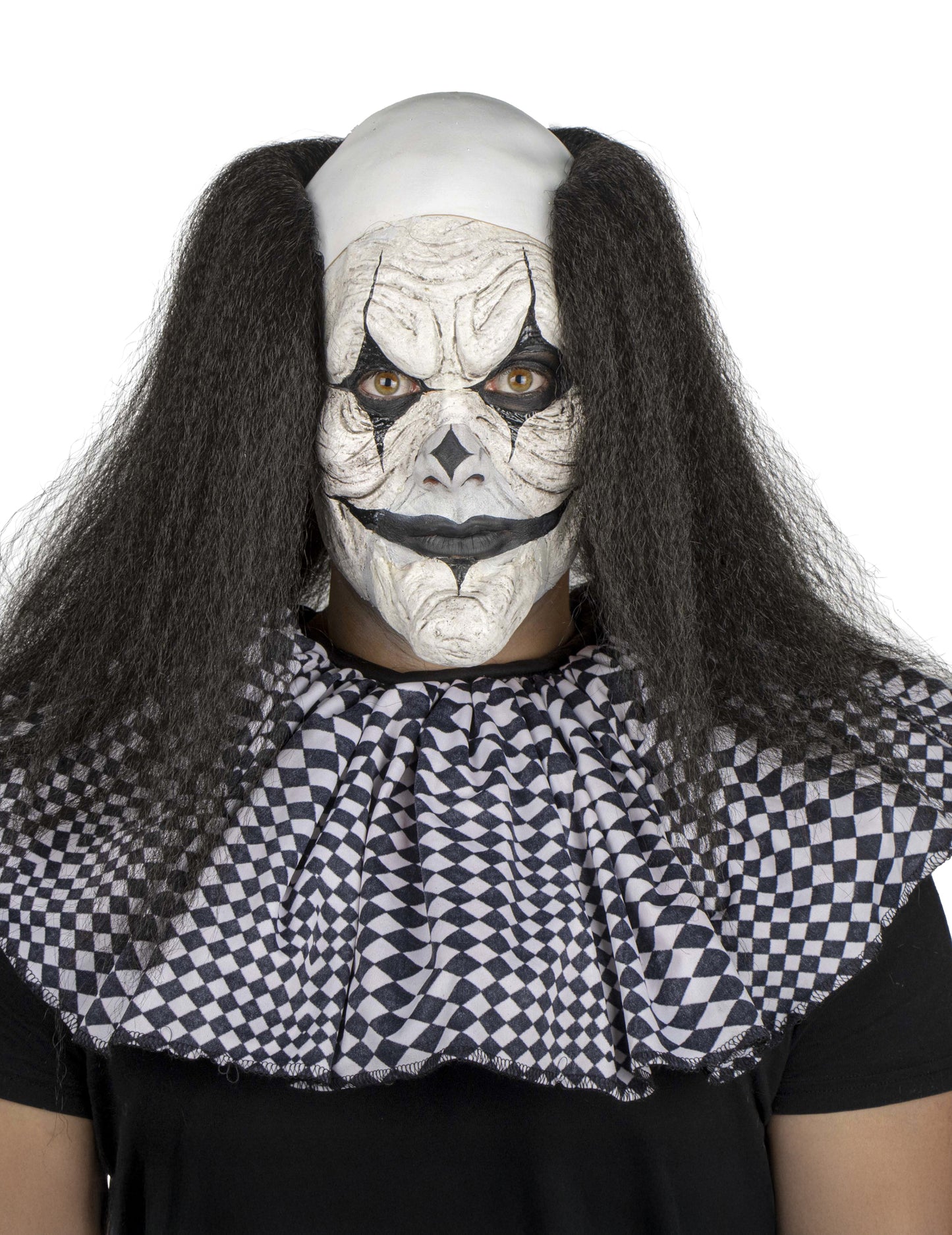 Prothèse pour maquillage de clown pour adulte noir et blanc
