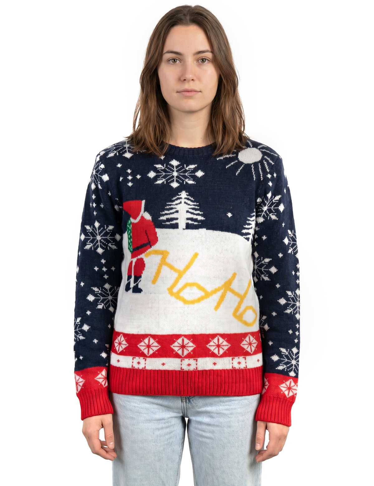 Vánoční svetr pro dospělé s motivem Santa Clause