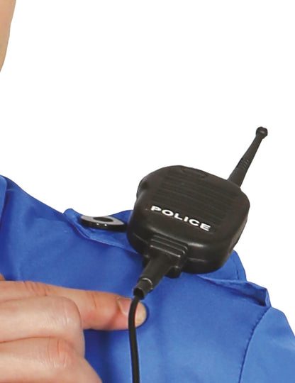 Détail du micro de la radio de police