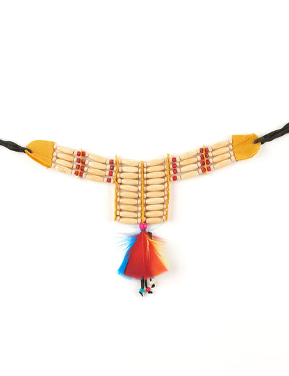 Dámský indický náhrdelník s peřím