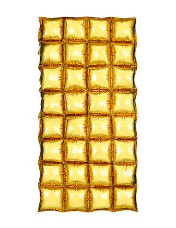 Zlatá balónková záclona 55 x 110 cm