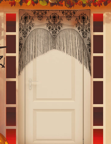 Dveřní závěs s třásněmi a netopýřími křídly