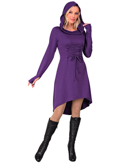 Robe gothique médiévale violette femme