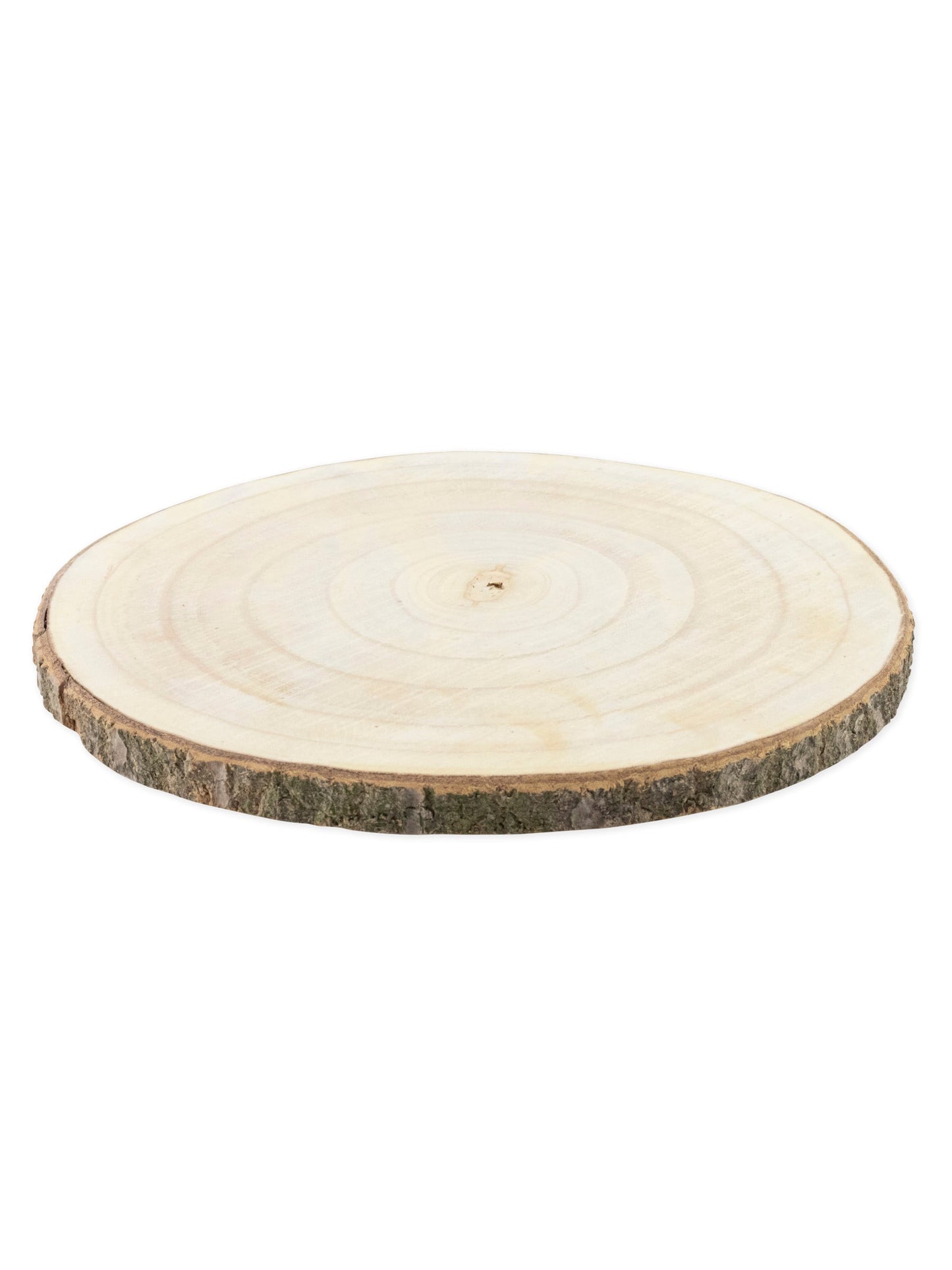 Rondin de bois naturel pour décoration en bois clair avec écorce