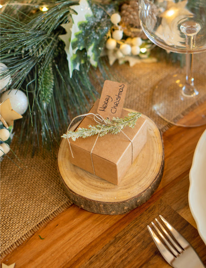 Poleno z přírodního dřeva 10 až 12 cm na svatební výzdobu