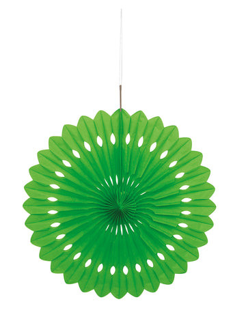 Limetkově zelená papírová rozeta 40 cm