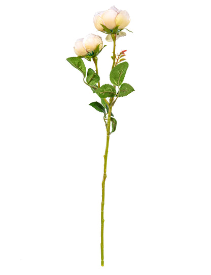 Umělé růže na stonku 46 cm bílé a růžové