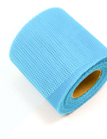 Rouleau de tulle bleu turquoise 20 mètres et largeur 8 cm