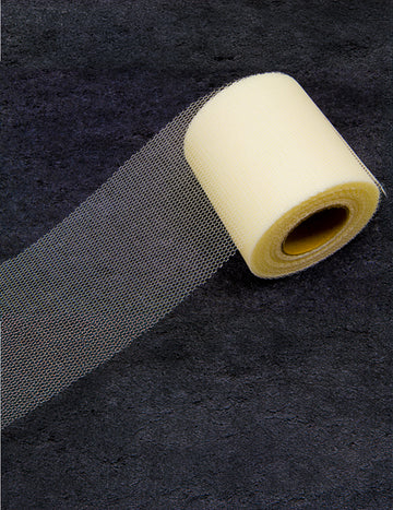 Rouleau de tulle pour décoration ivoire