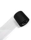 Rouleau de tulle pour décoration de fête noir 20 mètres