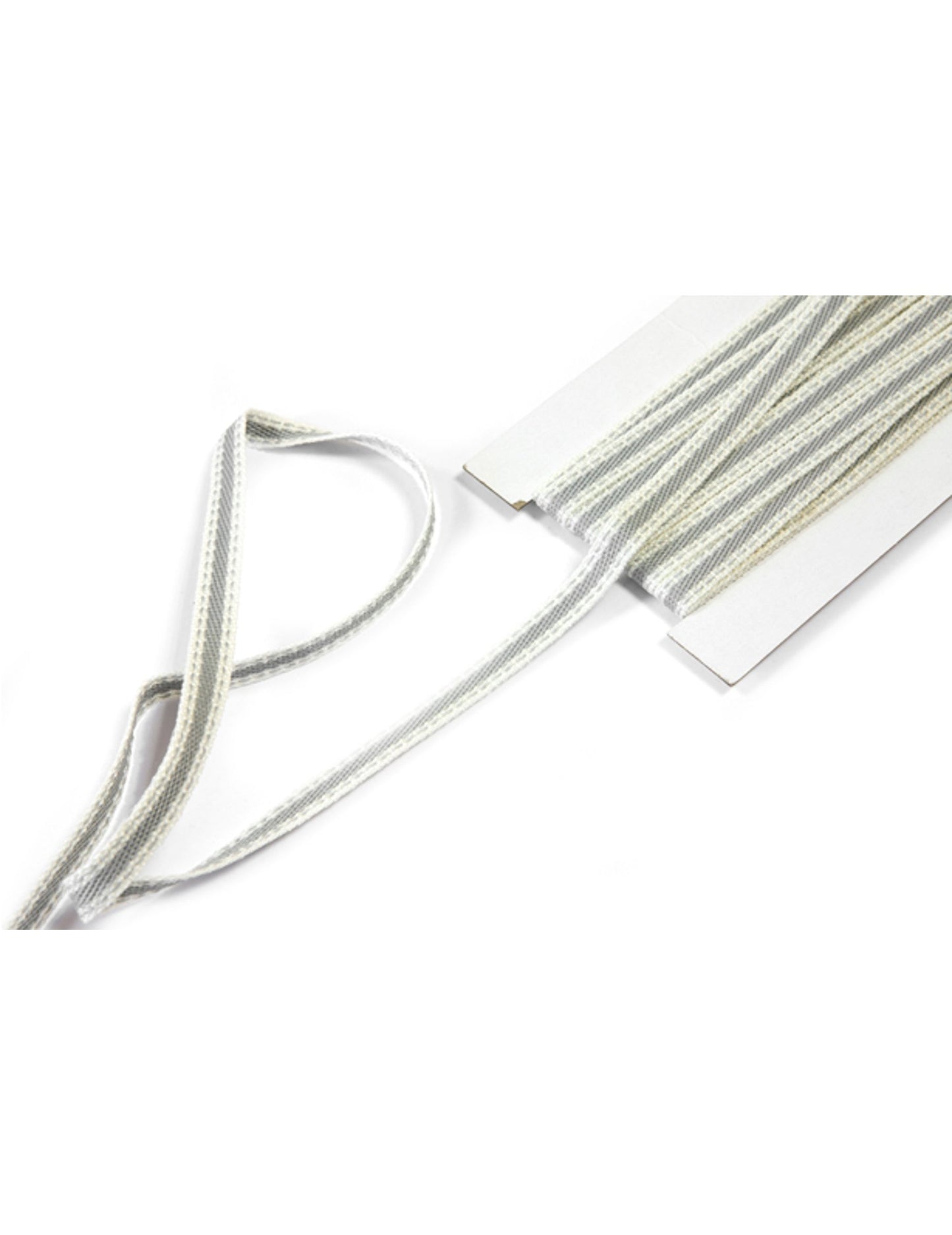 Silná šedá plátěná stuha 7 mm x 5 m pro venkovský dekor