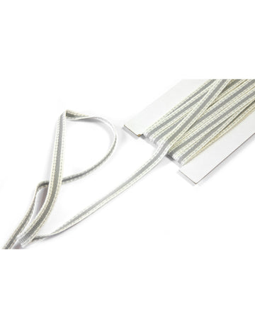 Silná šedá plátěná stuha 7 mm x 5 m pro venkovský dekor