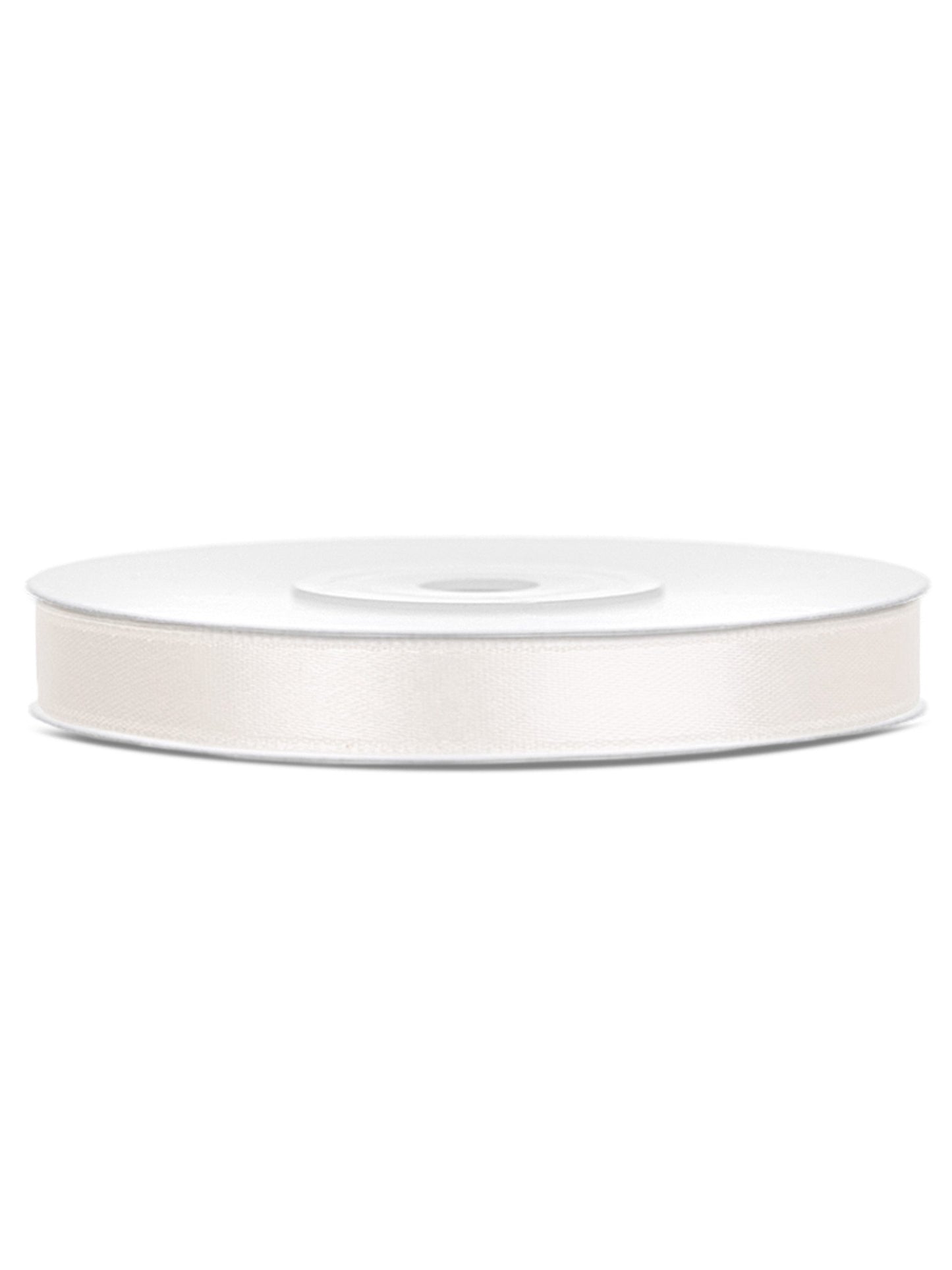 Krémová saténová stuha 0,6 cm x 25 m