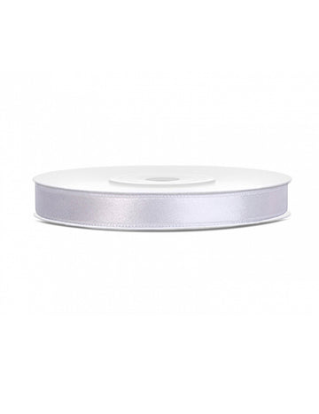 Geschenkband aus Satin weiß 25 m