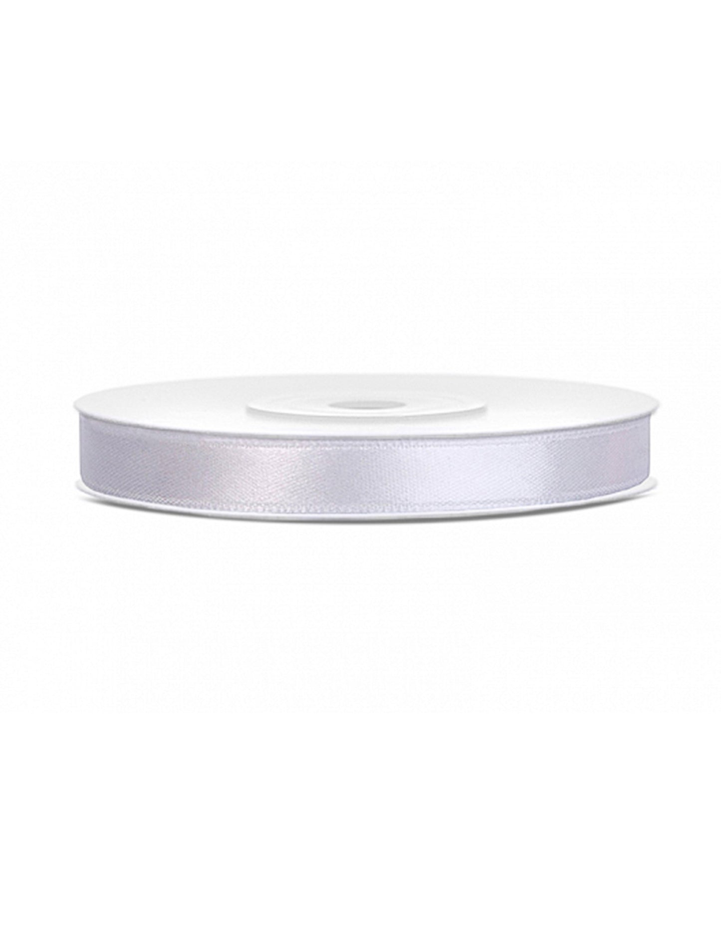 Bílá saténová stuha 0,6 cm x 25 m