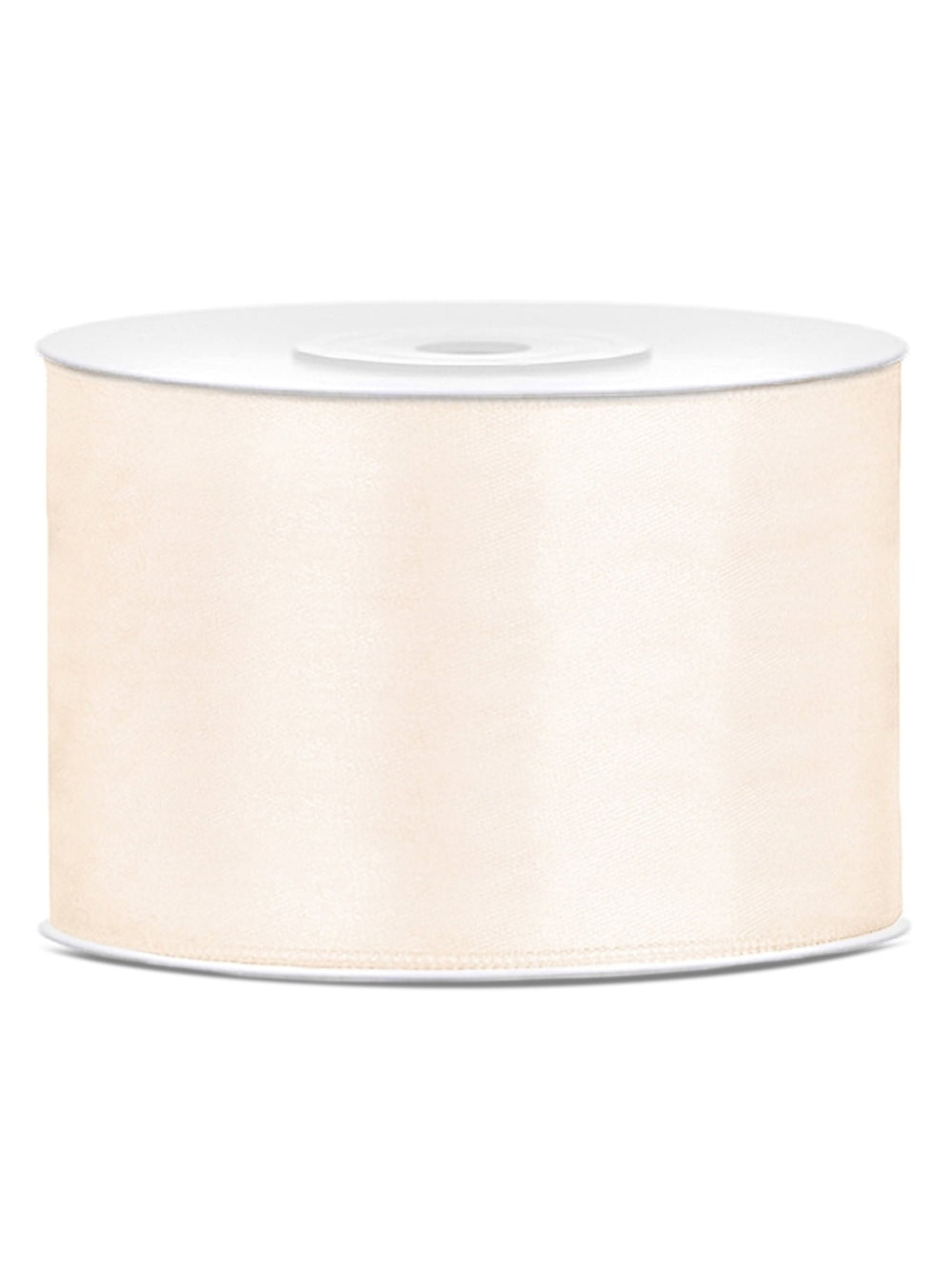 Ruban satin mariage pour décoration blanc cassé