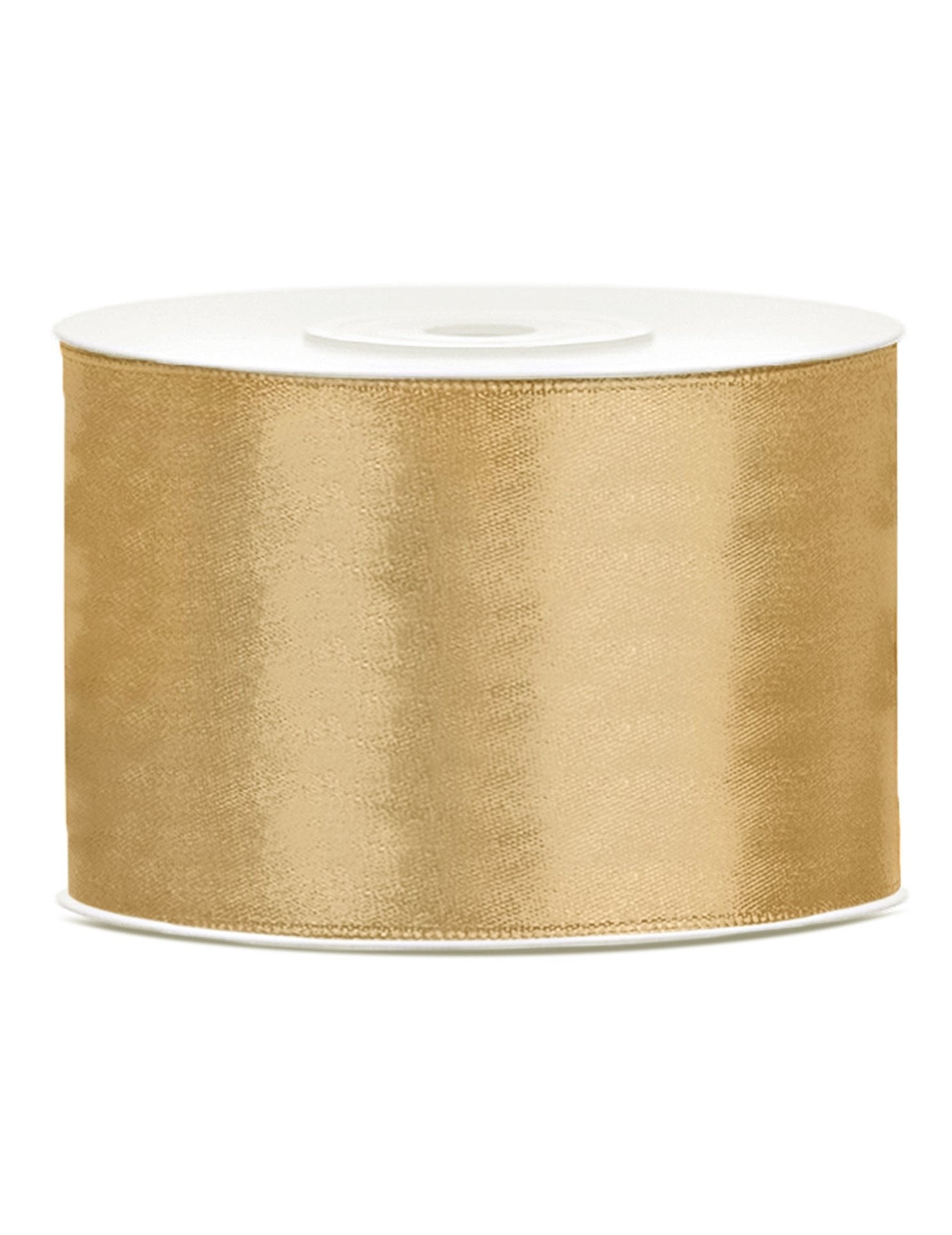 Ruban satin pour décoration doré ocre