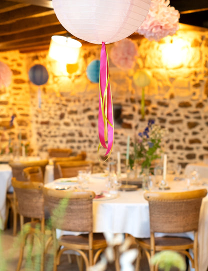 Žlutá saténová stuha 0,6 cm x 25 m