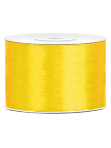 Ruban satin pour décoration jaune citron