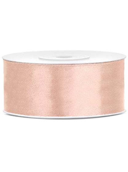 Ruban satin mariage pour décoration pêche