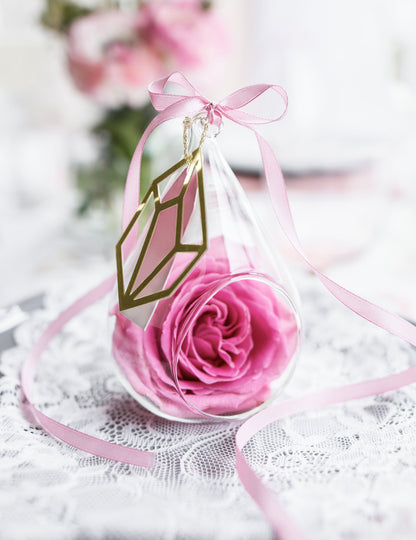 Růžová saténová stuha 0,6 cm x 25 m