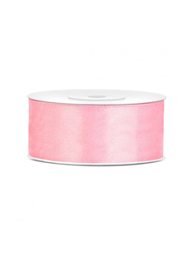 Ruban en satin pour mariage et baby shower rose
