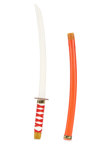 Červený plastový ninja meč pro děti