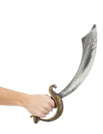 Sabre de pirate pour enfant argent et bronze en plastique