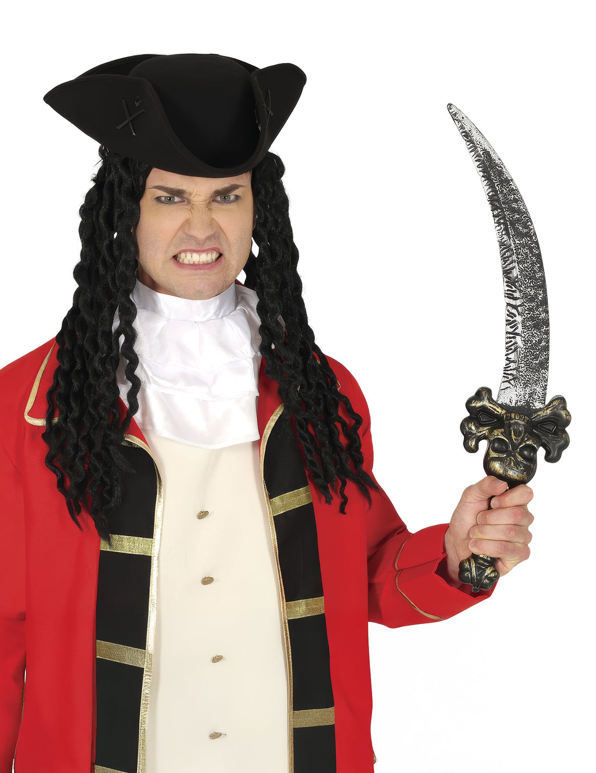 Mise en situation du sabre de pirate tête de mort
