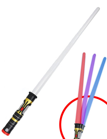 Zatahovací světelný meč 3 v 1 z 80. let cm