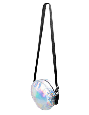 Holografická kulatá taška přes rameno