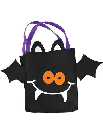 Plstěný sáček na bonbóny s motivem netopýra