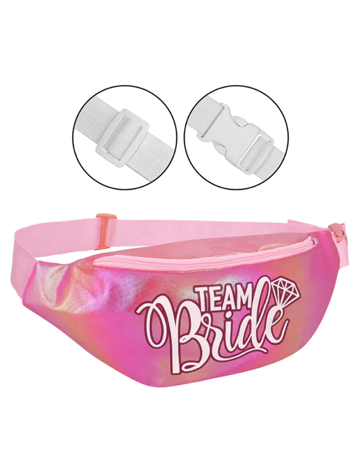Růžová ledvinka Team Bride pro dospělé