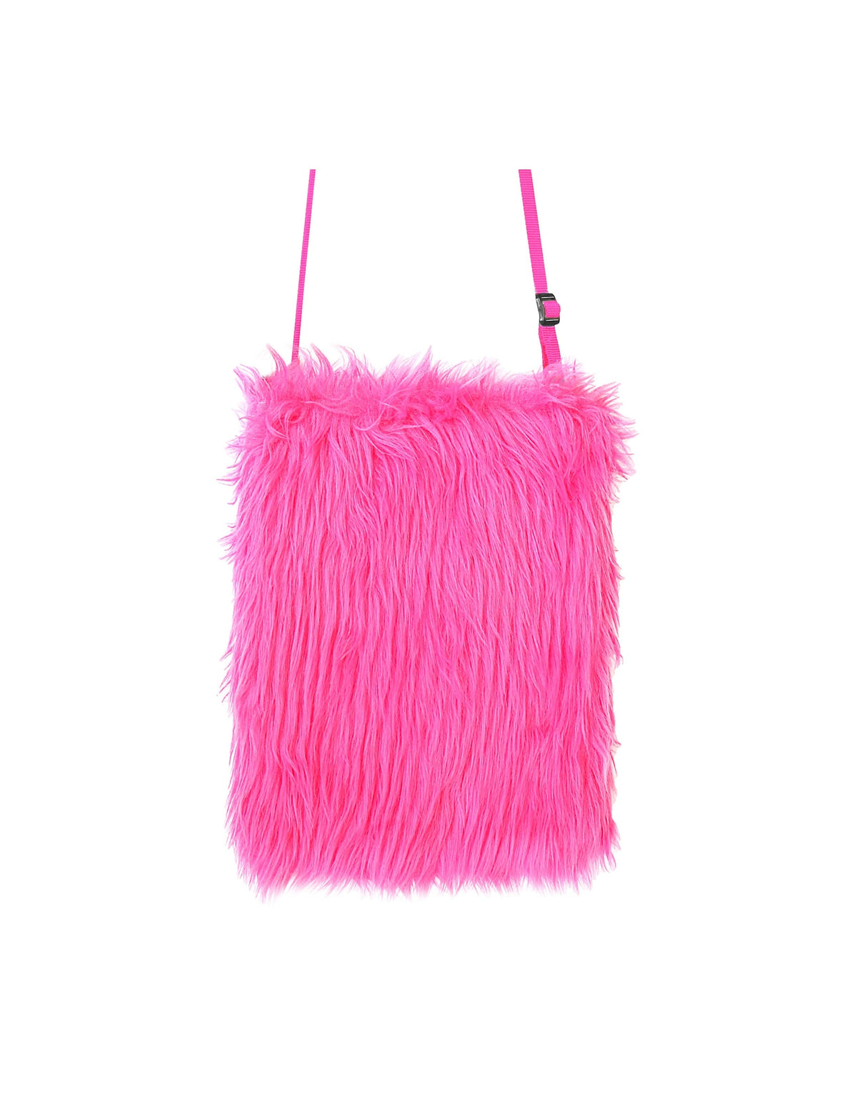 Sac en peluche pour adulte rose fluo