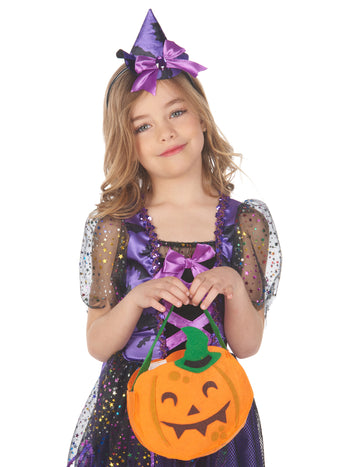 Dětská halloweenská dýňová taška