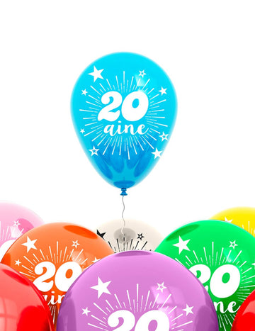 Sáček 8 balónků k 20. výročí