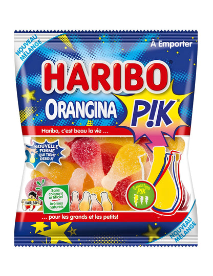 Orangina pik haribo bonbón