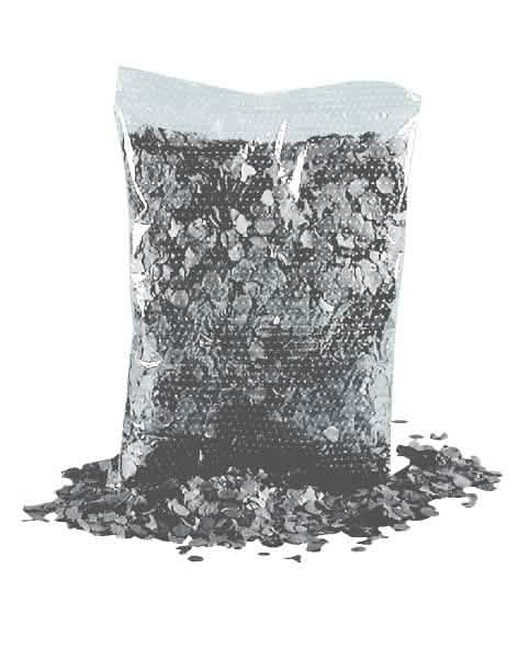 Sáček tmavě šedých konfet 200 g
