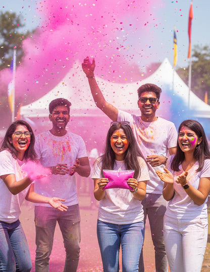 500g sáček fluorescenčně růžového prášku s efektem Holi